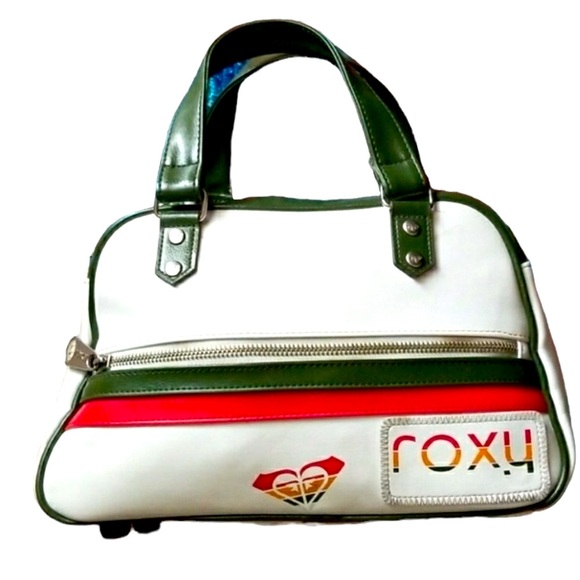 Roxy Handbags - Vintage Roxy Bowler Bag style mini purse in retro stripe